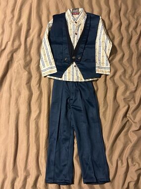 Disney Children’s Suit Stylish Blue Vest and Pants Set Suit Size 24 Months Bikes